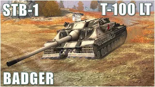 Badger, STB-1 & T-100 LT ● WoT Blitz