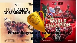 MotoGP:Pecco Bagnaia campione del mondo 2022🔝🔝🥇🏆