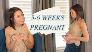 5 and 6 Weeks PREGNANCY UPDATE | Symptoms, Cravings, Cramping, WORRY, Belly Shot, Baby's Growth