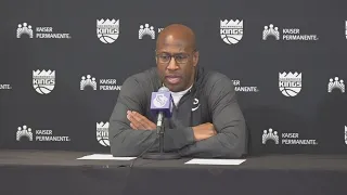 Mike Brown Postgame Interview: Kings coach on post-season rematch with Golden State Warriors