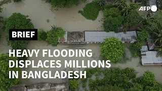 Swathes of central Bangladesh flooded after heavy monsoon rains | AFP