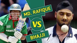 Mohammed Rafique Vs Harbhajan Singh - Cricket Epic Battle - India Vs Bangladesh 2003/04