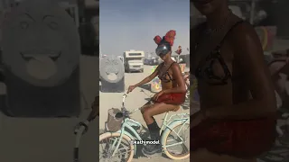 SAND STORM 🌪️🦊⛓️ #burningman #outfitinspo #modellife #harness