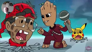 GROOT WON!!! Pikachu Vs. Groot Remastered - Cartoon Beatbox Battles by @verbalase