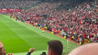 Jadon Sancho Warm Up and Debut! | Crowd Reaction | Man United vs Leeds