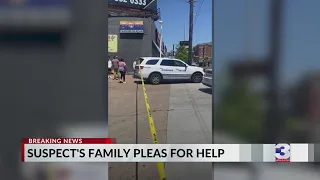 Suspect’s family reacts after shot fired into Memphis TV station