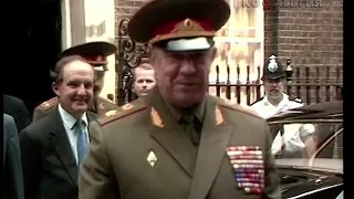 Visit of Soviet defense Minister Dmitry Yazov to the UK 25.07.1989