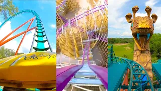 Every Roller Coaster at Busch Gardens Tampa!  4K Onride POV