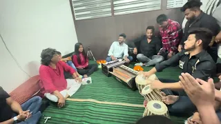 Sawai bhatt ~ (indian idol )tabla jatin percussionist  Ehsaas music academy live  ~~bina peete