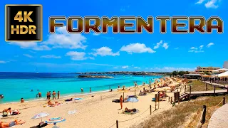 4K HDR Es Pujols Beach Walking FORMENTERA 2023