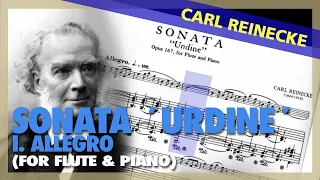 🎼 C. REINECKE - Sonata for FLUTE & Piano - I. Allegro [Op. 167] - (Sheet Music Scrolling)