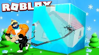 Pulling The NEW MASSIVE FROZEN OBJECTS In Roblox Strongman Simulator