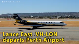 Lance East Enterprises (VH-LON) departs Perth Airport on RW03.