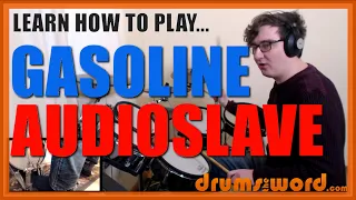 ★ Gasoline (Audioslave) ★ Drum Lesson PREVIEW | How To Play Song (Brad Wilk)