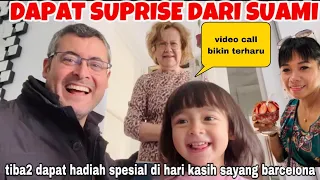 DAPAT SURPRISE DARI SUAMI ,TIBA2 DAPAT HADIAH SPESIAL DI HARI KASIH SAYANG CATALUNYA BIKIN TERHARU