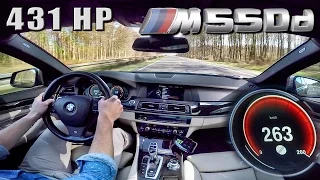 BMW M550d Xdrive Touring ACCELERATION & SOUND 431 HP AUTOBAHN 277 km/h by AutoTopNL