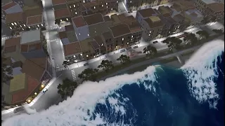 TSUNAMI Hits City in BeamNG Drive