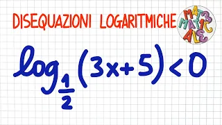 DISEQUAZIONI LOGARITMICHE 1 _ LE62