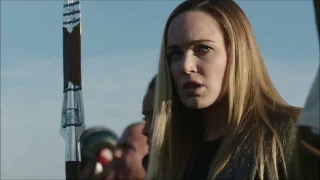 Sara Lance uses The Spear of Destiny on DC's Legend of Tomorrow 2x17