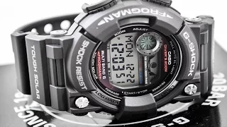 Casio GSHOCK FROGMAN GWF1000-1 REVIEW | How To Set Time | LIGHT DISPLAY