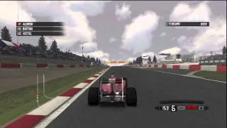 F1 2011 Gameplay - Fernando Alonso - Nurburgring (Race 7)