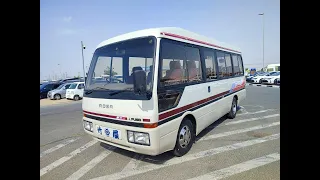 MITSUBISHI ROSA (BUS) 1991 BEIGE || USED JAPANESE VEHICLES||USED VEHICLES||USED CARS||Motor vehicle.