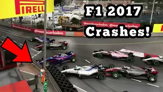 F1 2017 Crash Compilation #2 | F1 2017 Gameplay