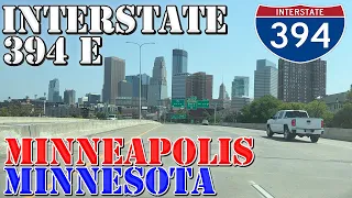 I-394 East - Downtown Minneapolis - Minnesota - 4K Highway Drive