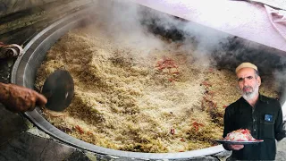 Kabuli Pulao Recipe | Afghani Pulao Recipe | 100 KG Giant Rice Meat Prepared | Hakeem Khan