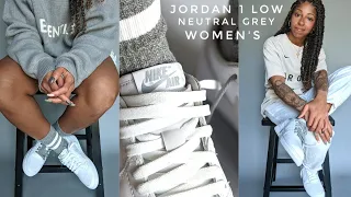 Air Jordan 1 Low OG Neutral Grey Women's Review + How to Style | Comparison to OG Cut + Men's