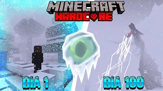 SOBREVIVÍ durante 100 días en una TORMENTA NEVADA en MINECRAFT