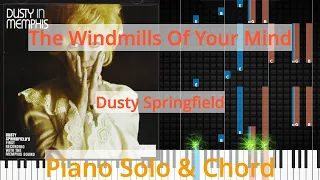 🎹The Windmills Of Your Mind, Solo & Chord, Dusty Springfield, Synthesia Piano