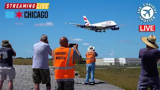 🔴Big planes attracts big crowd at O'Hare [streamed live on 8/9/22]