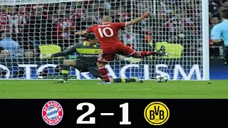 Bayern Munich 2-1 Borussia Dortmund UCL Final 2013●Arjen Robben Scored The Winner● Classic Match