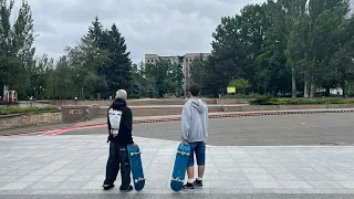 Стрит скейтбординг в Николаеве! Вернулся в родной город. Сломал ногу?!