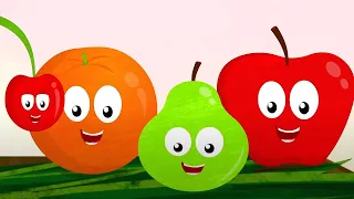 Ten Little Fruits, Preschool Song and Numbers Rhyme for Kids