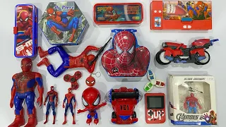 My Latest Cheapest Spiderman toy Collection, Piggy Bank, Pencil Box,Stationary Set, Spinner