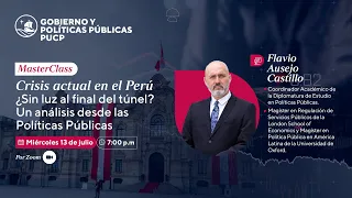 Crisis actual en el Perú ¿Sin luz al final del túnel? Un análisis desde las Políticas Públicas