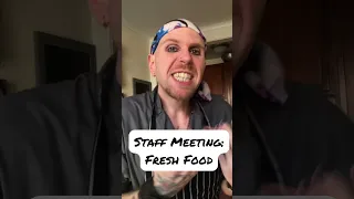 Staff meeting EP 1 Fresh Food #shorts #funny #memes #restaurants