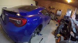 Unboxing and Installation of Wheel Conversion Spacers on a Subaru BRZ