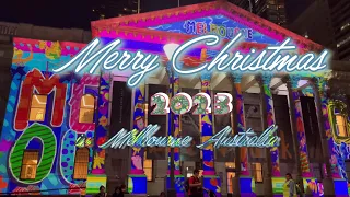 Christmas lights in Melbourne 2023 | walk around alone