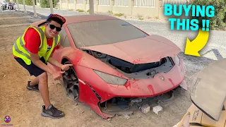 BUYING A CRASHED LAMBORGHINI in DUBAI !! 😍😍😍