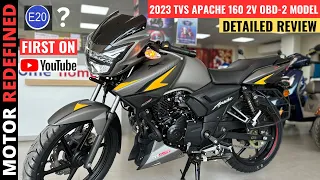 2023 TVS Apache RTR 160 2V RM OBD-2 BS6 Model Detailed Review | Price, Mileage, Features Exhaust.