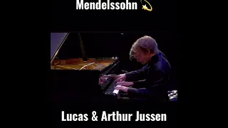 #short #piano #brothers Lucas & Arthur Jussen play Mendelssohn’s Andante & Allegro for 4 hands.