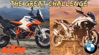 BMW R 1300 GS vs KTM 1290 SUPER ADVENTURE R - THE GREAT CHALLENGE, 1300GS vs KTM1290ADV - GRR