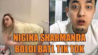 NIGINA SHARMANDA UYAT TIK TOK BATL SHARTDAN SAMPO BILAN