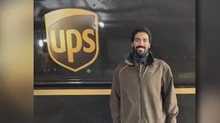 UPS driver hailed a hero