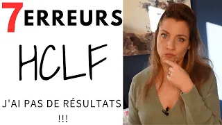 ❌ 7 erreurs lorsqu’on débute en HCLF et qui peuvent ruiner tous vos efforts ❌