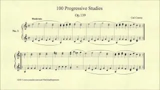 Czerny, 100 Progressive Studies, Op 139, No 1