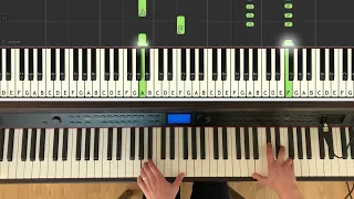 "Ballade pour Adeline" by Paul de Senneville, presented on the piano with Synthesia (short version)